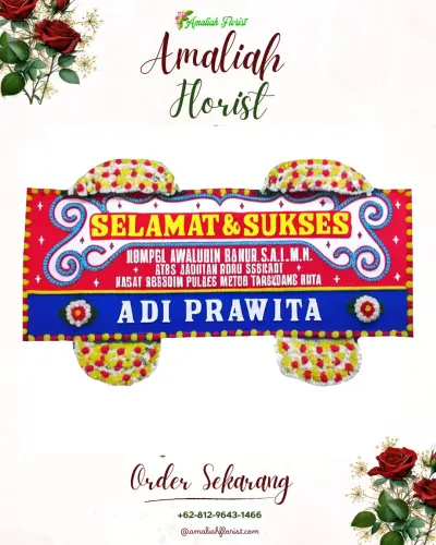 Karangan Bunga Ucapan Selamat di Amis